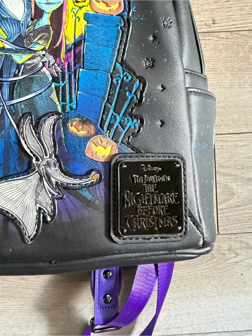 Loungefly The Nightmare Before Christmas Black & Purple Backpack